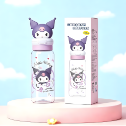 Kuromi Plastic Water Bottle 550 ml